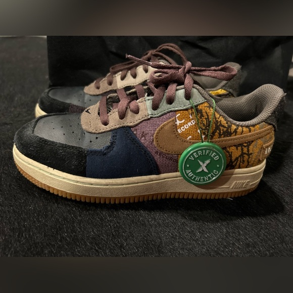 Nike Air Force 1 Low Travis Scott Cactus Jack (PS) U.S Preschool Size 3Y - Picture 1 of 4